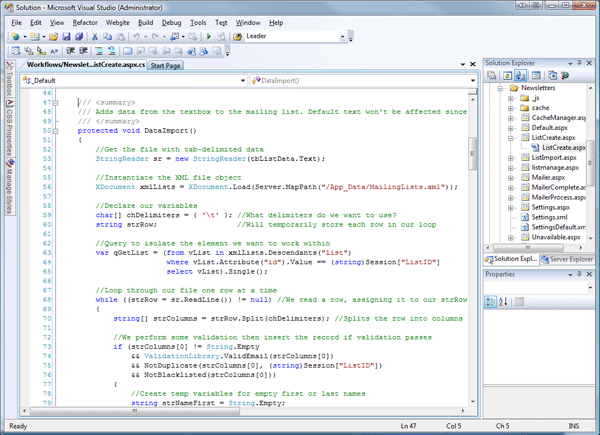 Free Visual Studio 2008
